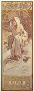 Winter von Alphonse Mucha