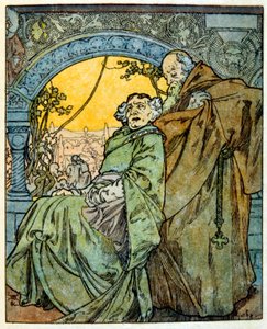 Illustration von Alphonse Mucha aus "Clio", einem Werk des französischen Autors Anatole France. 1900