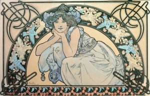 Kirschblüte von Alphonse Mucha