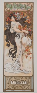 Die Jahreszeiten. Herbst, 1897 von Alphonse Mucha