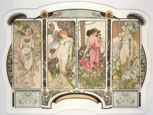 Die Blumen von Alphonse Mucha