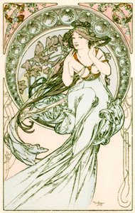 Musik, 1900 von Alphonse Mucha