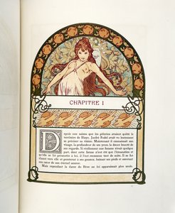 Seite aus Ilsee, Prinzessin von Tripolis, 1897 von Alphonse Mucha