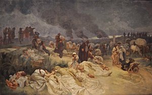 Petr Chelčický in Vodňany Der Zyklus Das Slawische Epos von Alphonse Mucha