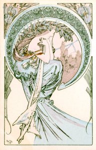 Poesie, 1900 von Alphonse Mucha