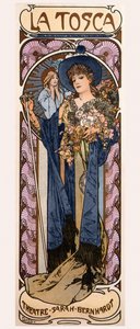 Plakat für Tosca mit Sarah Bernhardt, 1899