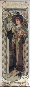 Plakat für das Stück La Tosca von Victorien Sardou, 1899 von Alphonse Mucha