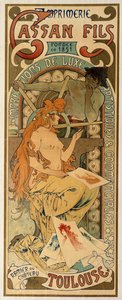 Plakat für die Druckerei Cassan Fils in Toulouse, 1897