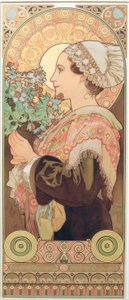 Silberdistel von Alphonse Mucha