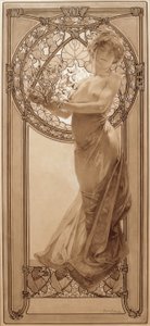 Vorzeichnung für Tafel 8 von Alphonse Mucha