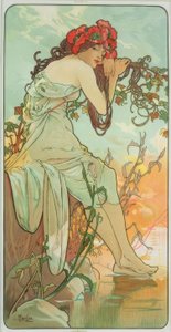 Sommer von Alphonse Mucha