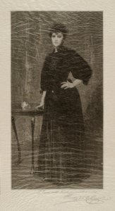 Eine Dame in Schwarz von Alsace Henry Wolf