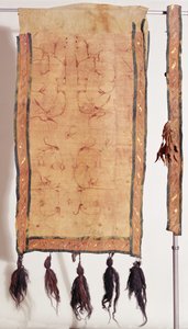 Satteldecke bedeckt mit chinesischer Seide, 5.-4. Jahrhundert v. Chr.