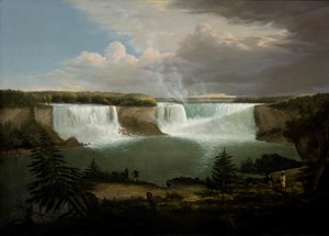 Eine Gesamtansicht der Niagarafälle, 1820 von Alvan Fisher