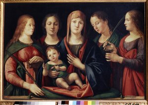 Die Madonna und das Kind mit Maria Magdalena, der Heiligen Katharina und zwei Heiligen