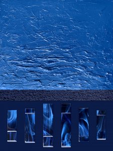 Abstrakter Blauer Rauchfluss