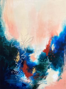 Abstrakte goldene Blüte