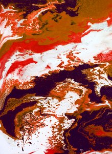 Abstrakter Lavafluss