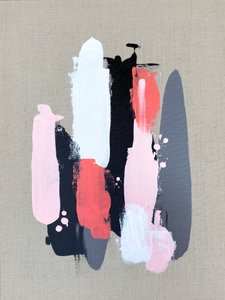 Korallenrosa Striche