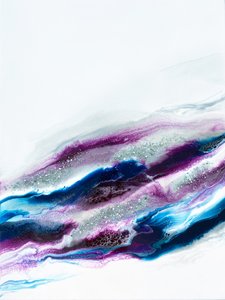 Glitzernde Fließende Bewegung