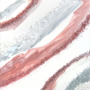 Roségold-Geodenfluss