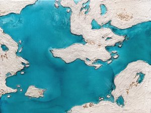 Türkis Küstenabstrakt von Alyson Storms