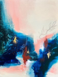 Lebendiger abstrakter Fluss