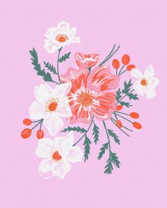 Rosa Blumenstrauß von Alyssa Hamilton