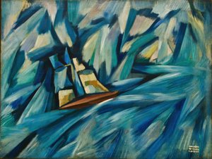 Segelboot, ca. 1914