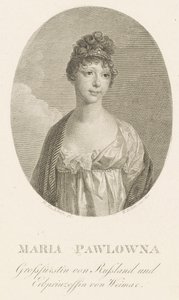 Großherzogin Maria Pawlowna von Russland 1786-1859, Großherzogin von Sachsen-Weimar-Eisenach, 1808