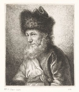 Porträt von Michel Hirsch, Rabbiner in Potsdam von Amalie Baader