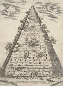 Sepulchrum C. Cestii Epulonis Ostensi Via Et Pyramide Et Marmore Quadrato Nobilissimum Atque Omnium Vetustissimum von Ambrogio Brambilla
