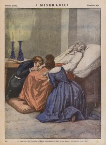 Illustration für Les Misérables von Victor Hugo (Farblithografie) von Ambrogio Lombardi
