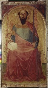 Heiliger Paulus. Gemälde von Ambrogio Lorenzetti (1290-1348)