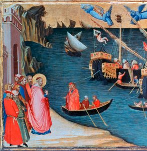 St. Nikolaus rettet Mira vor der Hungersnot, um 1327-1332