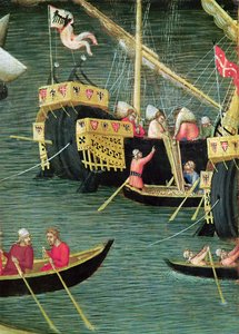 St. Nikolaus rettet Mira vor der Hungersnot (Detail), ca. 1327-32