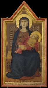 Die Jungfrau und das Kind auf dem Thron, 1319 von Ambrogio Lorenzetti