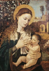 Madonna del Latte, von Ambrogio Bergognone