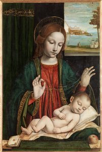 Madonna und schlafendes Kind (Madonna des Schleiers)