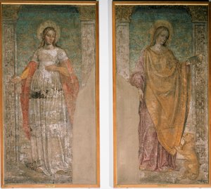 Die heilige Agnes von Rom und die heilige Martina von Rom