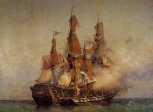 Eroberung der Kent durch Robert Surcouf