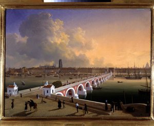 Der Hafen und die Stadt Bordeaux, von Louis Garneray, ca. 1820 von Ambroise Louis Garneray