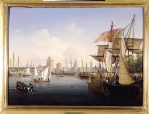 Der Hafen von La Rochelle, von Louis Garneray, ca. 1820 von Ambroise Louis Garneray