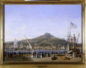 Der Hafen von Marseille von Louis Garneray, ca. 1820