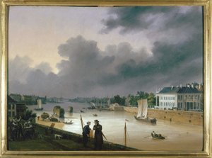 Der Hafen von Nantes, ca. 1820 von Ambroise Louis Garneray
