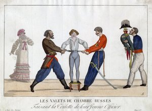 Toilette eines jungen russischen Offiziers von Ambroise Louis Garneray