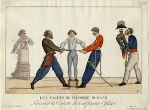 Toilette eines jungen russischen Offiziers, ca. 1815 von Ambroise Louis Garneray