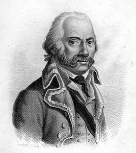 Adam Philippe, Graf von Custine, französischer General (1740 bis 1793) - in „Portraits der französischen Generäle nach den Siegen und Eroberungen der Franzosen“. Graviert von Ambroise Tardieu im Jahr 1818. Stella Collection