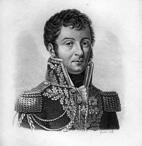 Auguste Julien Bigarré 1775-1838 - in „Porträts der französischen Generäle nach den Siegen und Eroberungen der Franzosen“ graviert von Ambroise Tardieu 1818. Stella Sammlung von Ambroise Tardieu