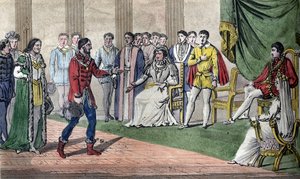 Karl IX. (1550-74) wird von der Diät informiert, dass sein Bruder Henri d
